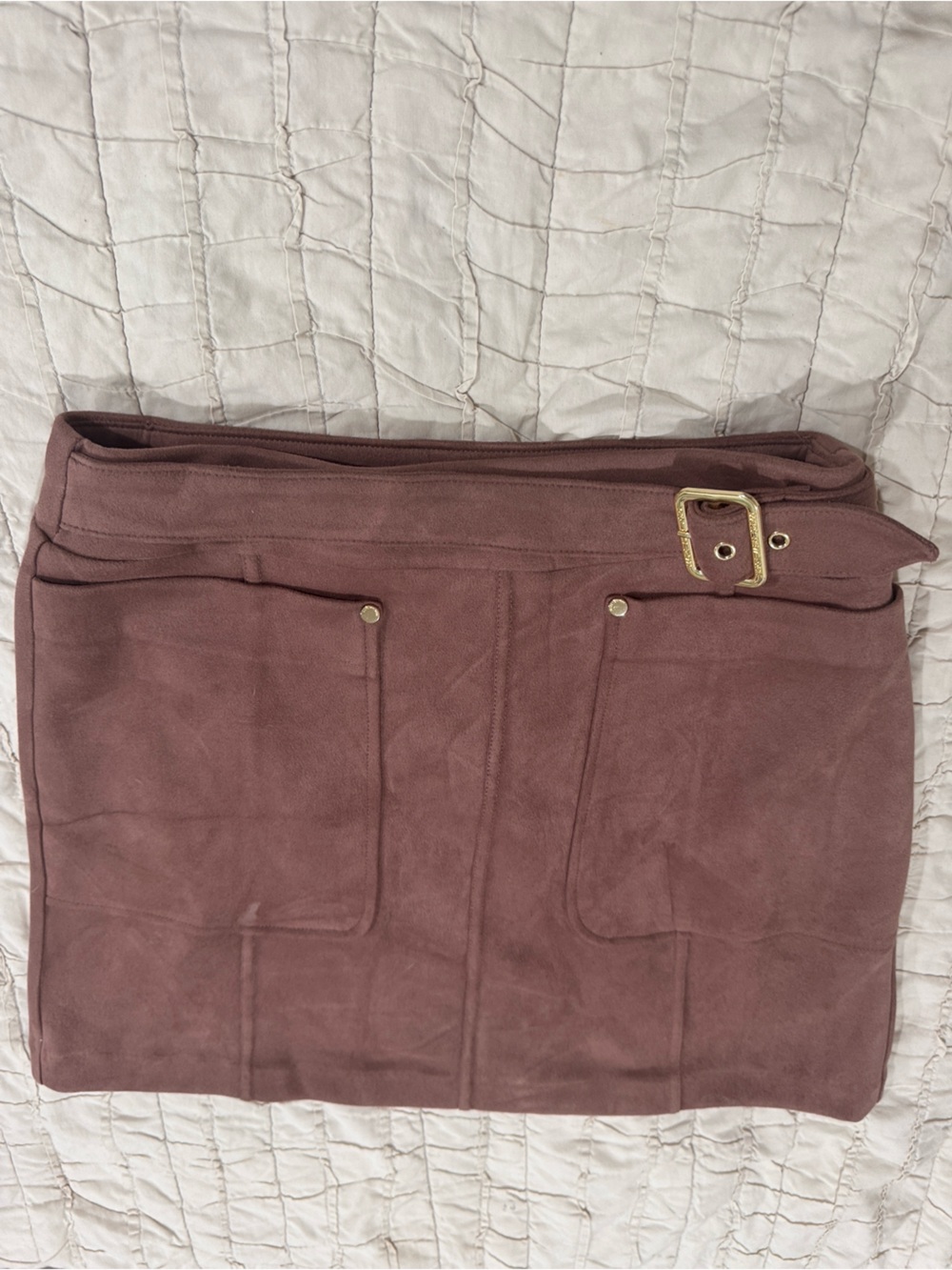 Mark New York Belted short skirt in Mauve